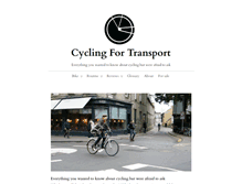 Tablet Screenshot of cyclingfortransport.com
